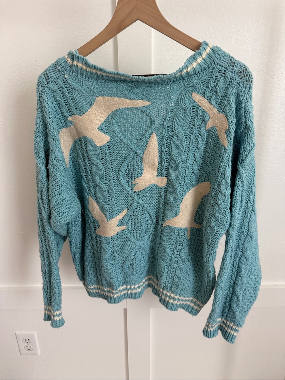 Taylor Swift 1989 Blue Cardigan Sweater - Picture 4 of 4